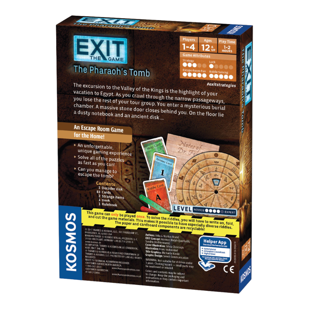 THAMES & KOSMOS Exit The Game The Pharaoh's Tomb