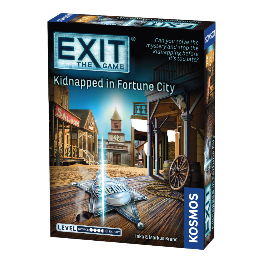 THAMES & KOSMOS Exit The Game Kidnapped in Fortune City | Interactive Escape Room Experience| Cooperative | 1-4 Players | 12+ | Game for Kids and Adults