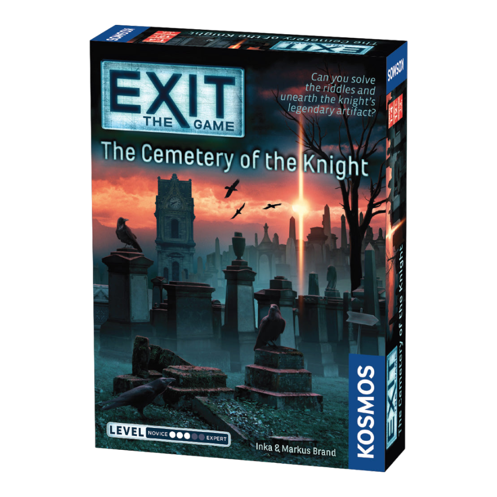 THAMES & KOSMOS Exit The Game The Cemetery of the Knight | Interactive Escape Room Experience| Cooperative | 1-4 Players | 12+ | Game for Kids and Adults