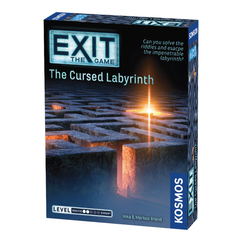 THAMES & KOSMOS Exit The Game The Cursed Labyrinth | Interactive Escape Room Experience| Cooperative | 1-4 Players | 10+ | Game for Kids and Adults