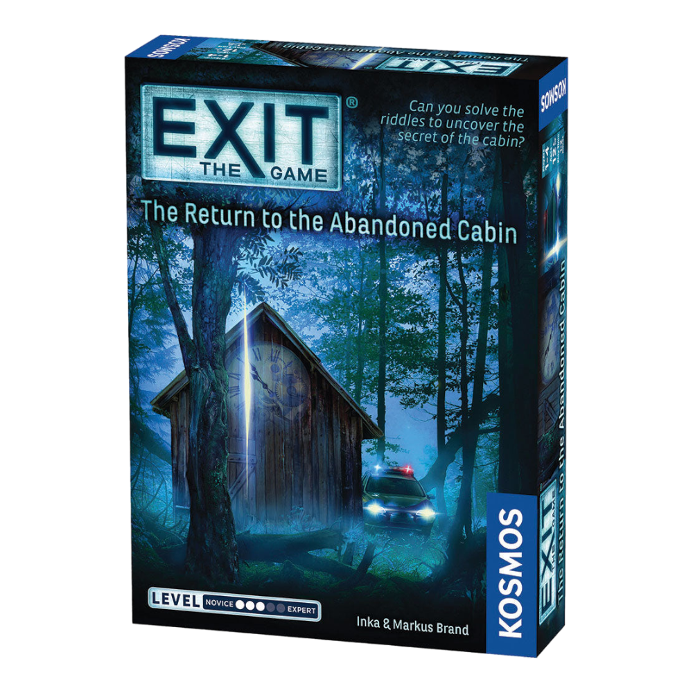 THAMES & KOSMOS Exit The Game The Return to the Abandoned Cabin | Interactive Escape Room Experience| Cooperative | 1-4 Players | 12+ | Game for Kids and Adults