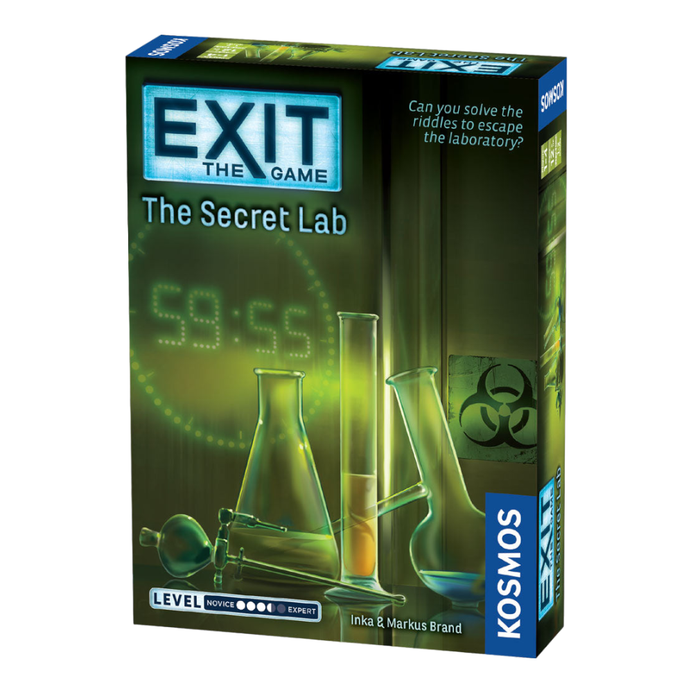 THAMES & KOSMOS Exit The Game The Secret Lab | Interactive Escape Room Experience| Cooperative | 1-4 Players | 12+ | Game for Kids and Adults