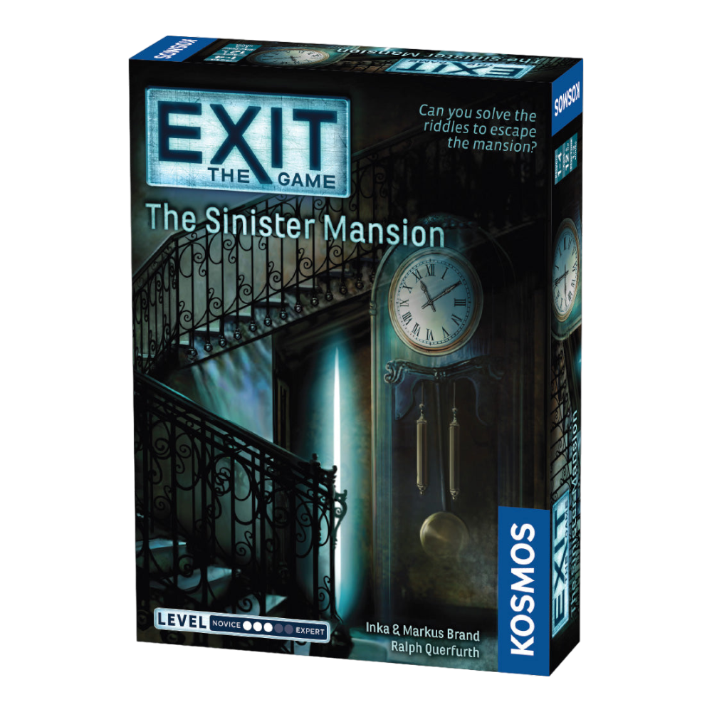 THAMES & KOSMOS Exit The Game The Sinister Mansion | Interactive Escape Room Experience| Cooperative | 1-4 Players | 12+ | Game for Kids and Adults