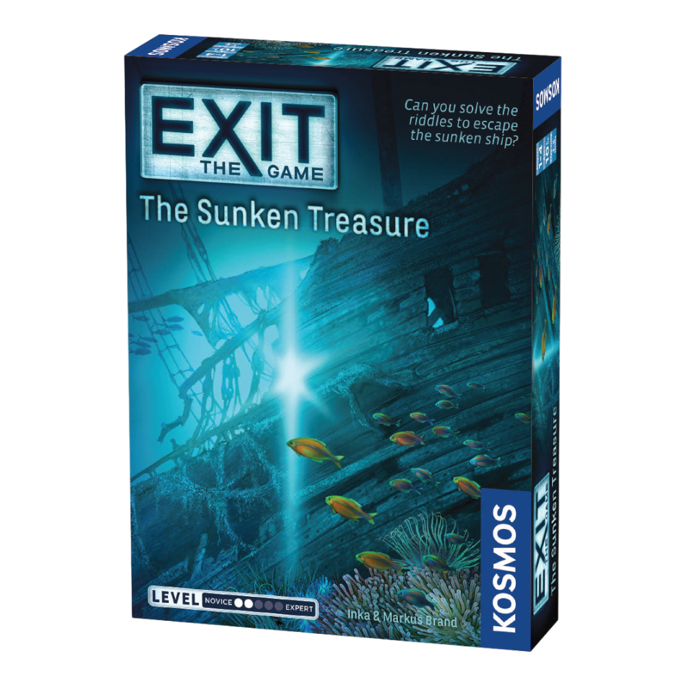 THAMES & KOSMOS Exit The Game The Sunken Treasure | Interactive Escape Room Experience| Cooperative | 1-4 Players | 10+ | Game for Kids and Adults