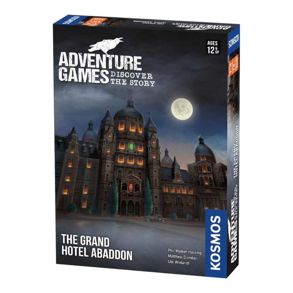 THAMES & KOSMOS Adventure Games The Grand Hotel Abaddon Discover the story, cooperative board game, for 1 to 4 players, from 12 years, exciting adventure game