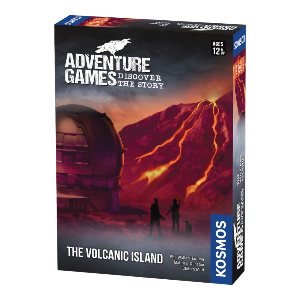 تيمز اند كوزموز ألعاب المغامرة: الجزيرة البركانية | اكتشف القصة | لعبة لوحية تعاونية | من 1 إلى 4 لاعبين | عمر 12 سنة وما فوق