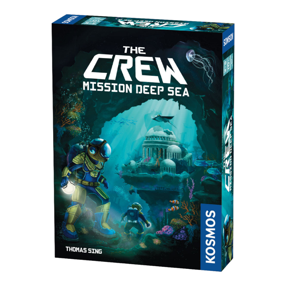 THAMES & KOSMOS The Crew Mission Deep Sea, Cooperative Card Game, Part Games for 3 to 5 Players, Family Cards Game for Players Ages 10 to Adult, Fun Game for Camping & Travel