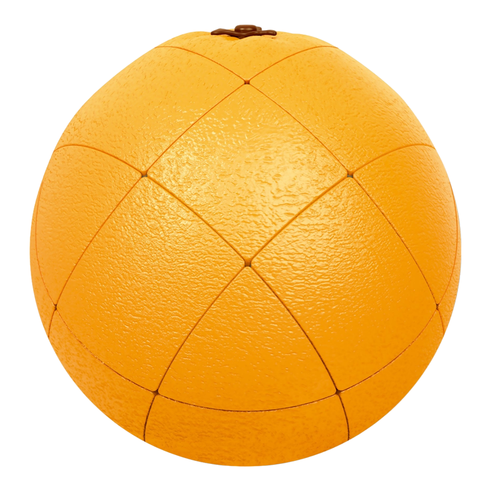 Mustard Fruit Cube 3x3 Orange, Puzzle Toy for Kids, Best High Speed Turns Quick and More Precisely Puzzle Game (Fruit), Best Gift for Kids