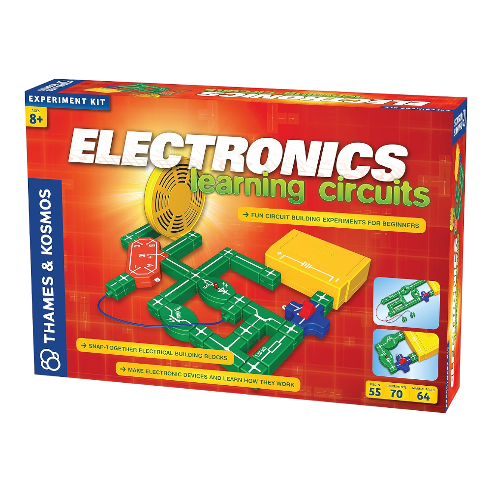 THAMES & KOSMOS Electronics Learning Circuits, 70 Experiments and 64 Manual Pages, Age 8+ Years