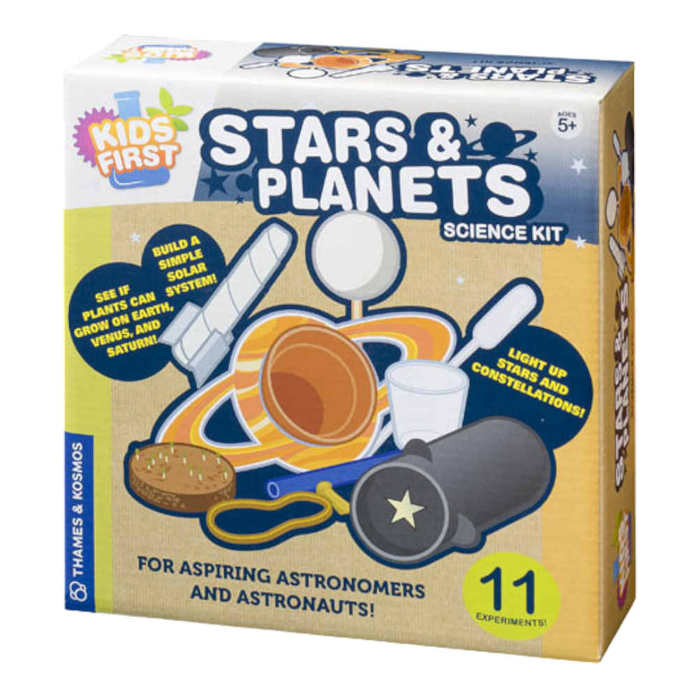 THAMES & KOSMOS Stars and Planets Science KIT for kids 5+ Years, 11 experiments, 20 manual pages