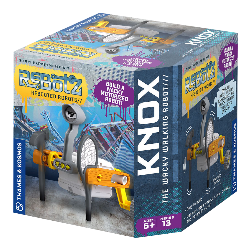 THAMES & KOSMOS ReBotz Knox - The Wacky Walking Robot | Build a Wacky Motorized Robot! | Collect All 4 | Combine to Make New Robotic Creations | Great for Gift, Age 6+ Years