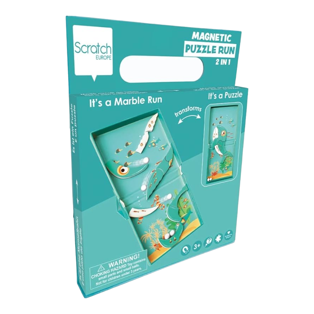 Scratch Europe Magnetic Puzzle Run Whale, Age 3+ years