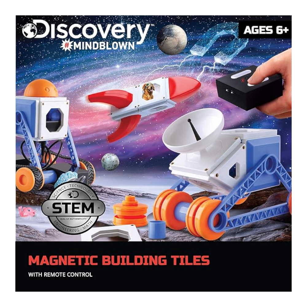 Discovery MINDBLOWN Magnetic Building Tiles with Remote Control, Age 6+ Years