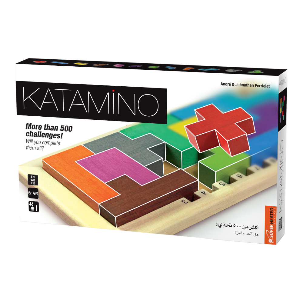 SuperHeated Neurons Katamino, Family Game Wooden Game, 1-2 Players from 8+ Years, 10 Minutes ,500+ challenges German
