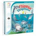SmartGames Flippin’ Dolphins Magnetic Travel Game with 48 Challenges for Ages 7+