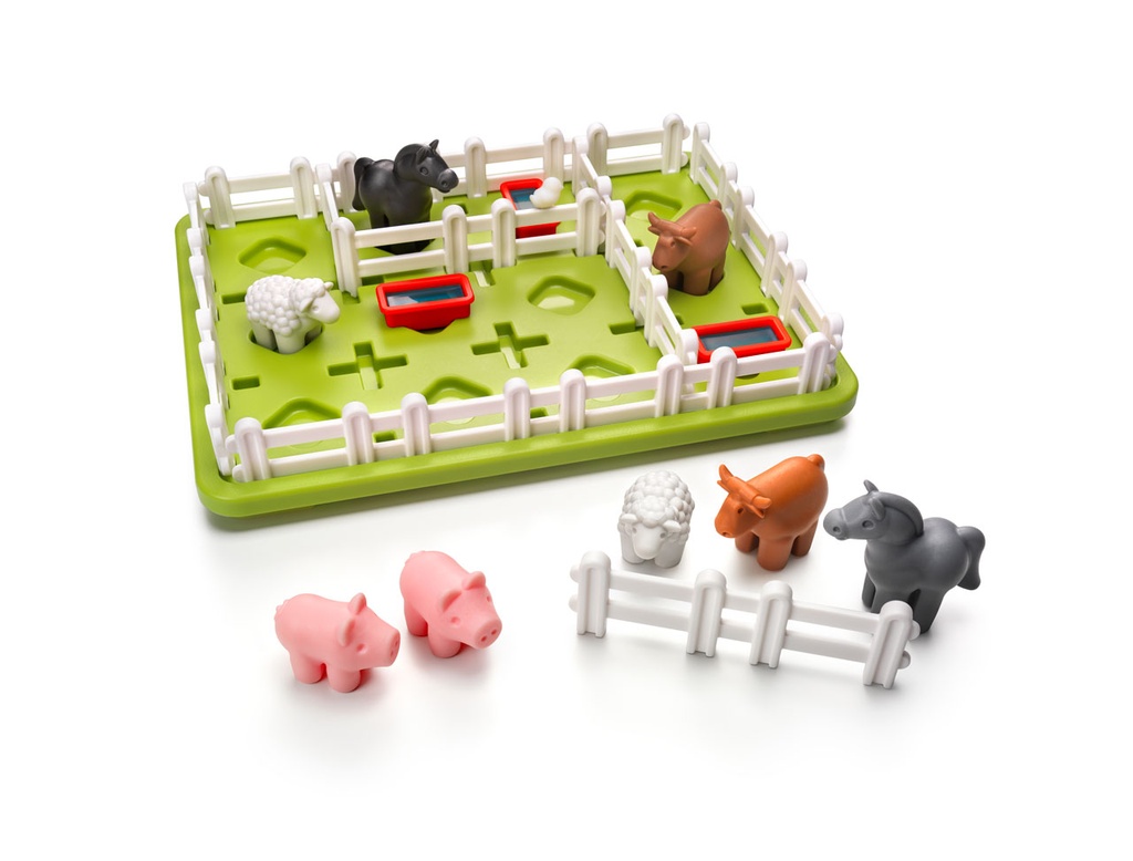 SmartGames Smart Farmer Board Game, a Fun, STEM Focused Cognitive Skill-Building Brain Game and Puzzle Game with 60 challenges  for Ages 4 and Up