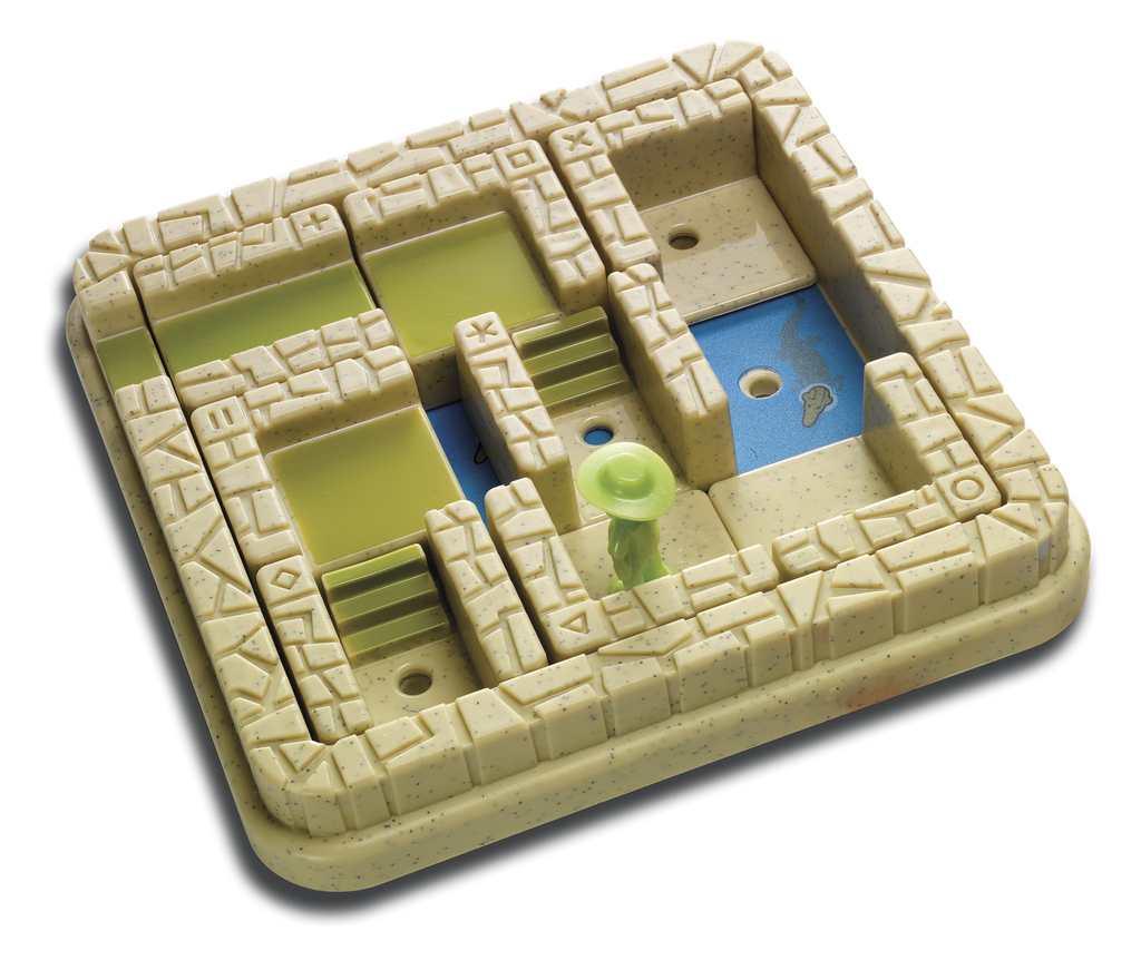 SmartGames Temple Trap Cognitive Skill-Building Travel Game with Portable Case Featuring 60 Challenges for Ages 7 - Adult
