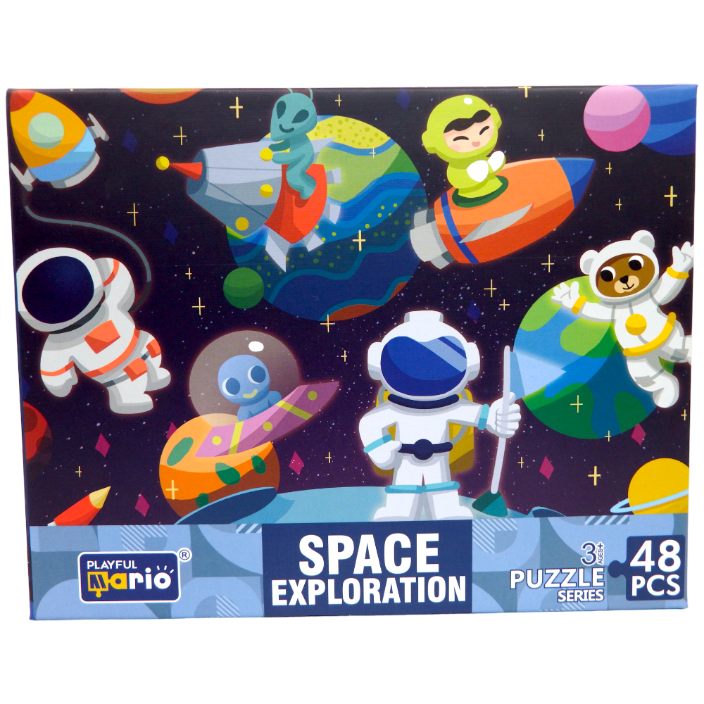 Puzzle Series Space Exploration 60x44 cm 48 pcs HAO XIANG PLAYFUL Mario