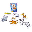 لغز سلسلة الحيوانات البرية: أحجية مكونة من قطعتين أو ثلاث قطع، 6 أنماط، 16 قطعة