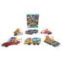 Puzzle Big Wheels Two or Three Pieces Puzzle 6 Patterns 14 pcs