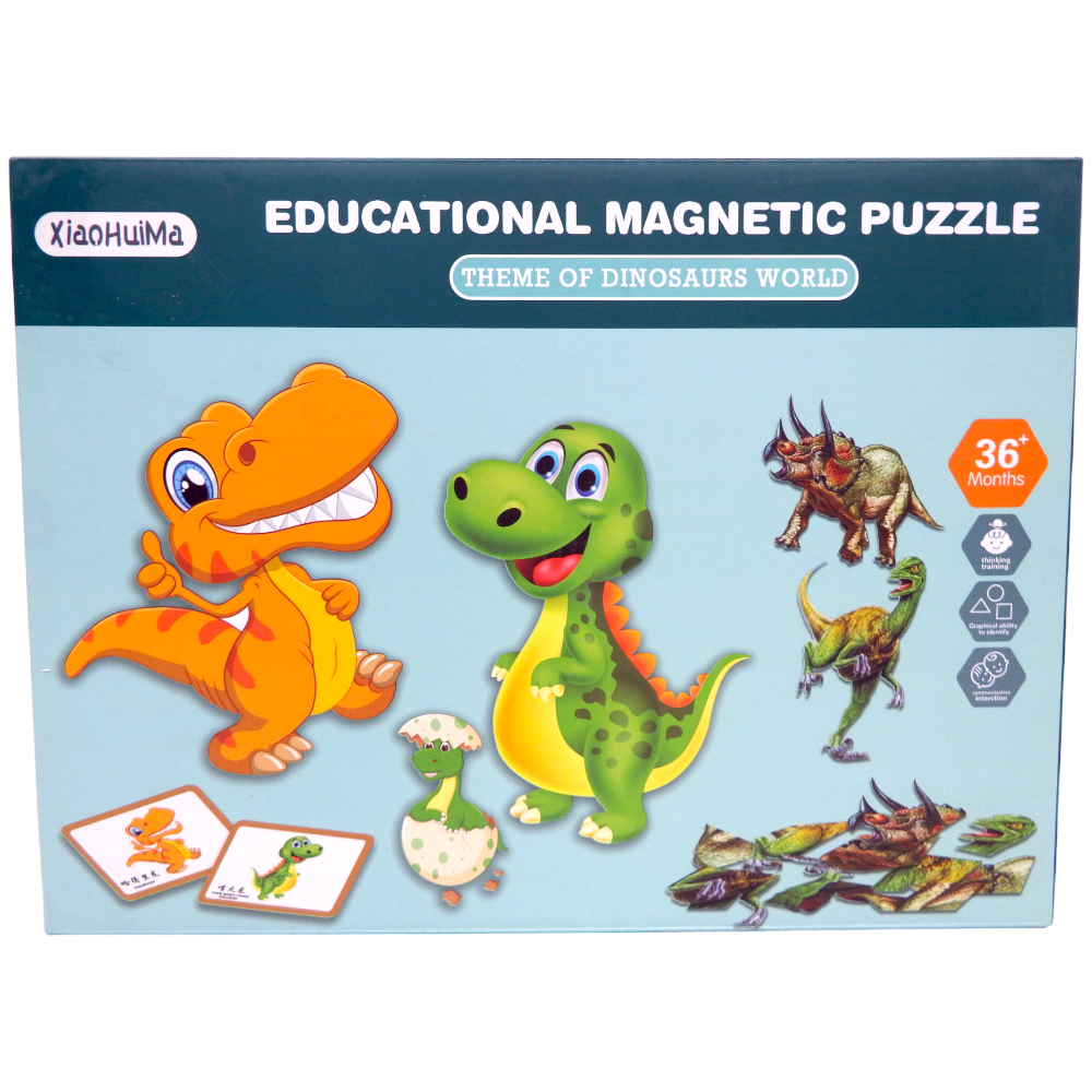 Educational Magnetic Puzzle Dinosaurs World