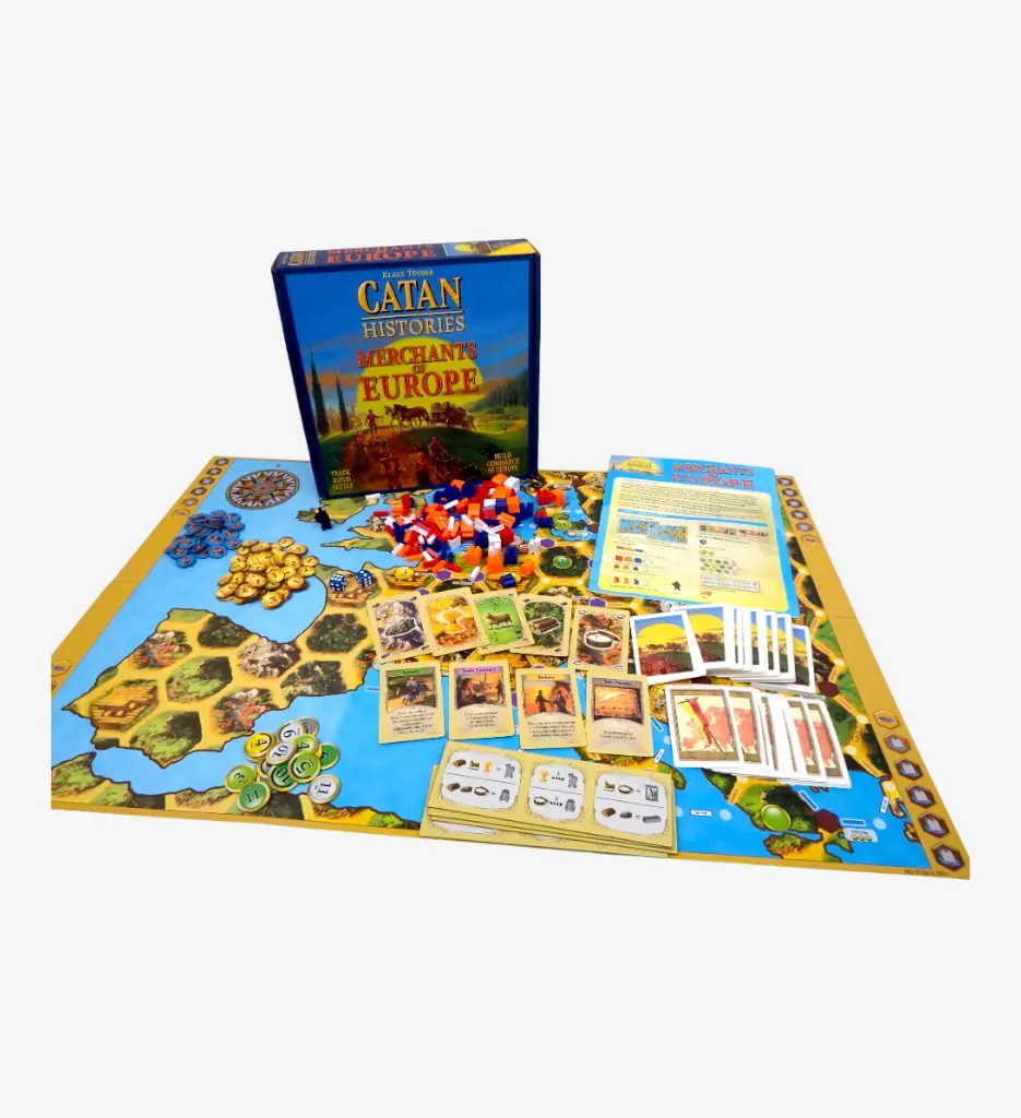 Catan Histories Merchants of Europe | 3-4 Players | Family Game For Ages 12+ | Board Game - Strategy