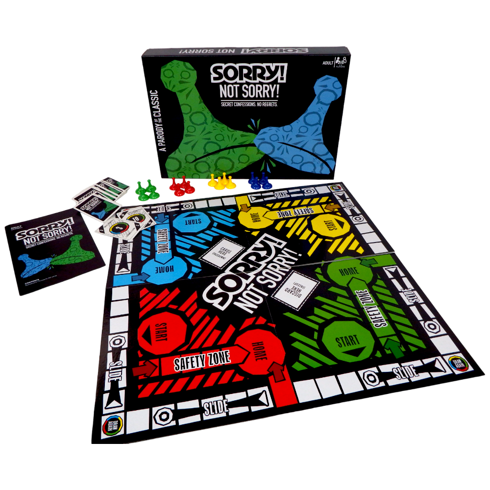 Sorry Not Sorry Board Game: Classic Edition - Party Game for 2-4 Players, Ages 12+