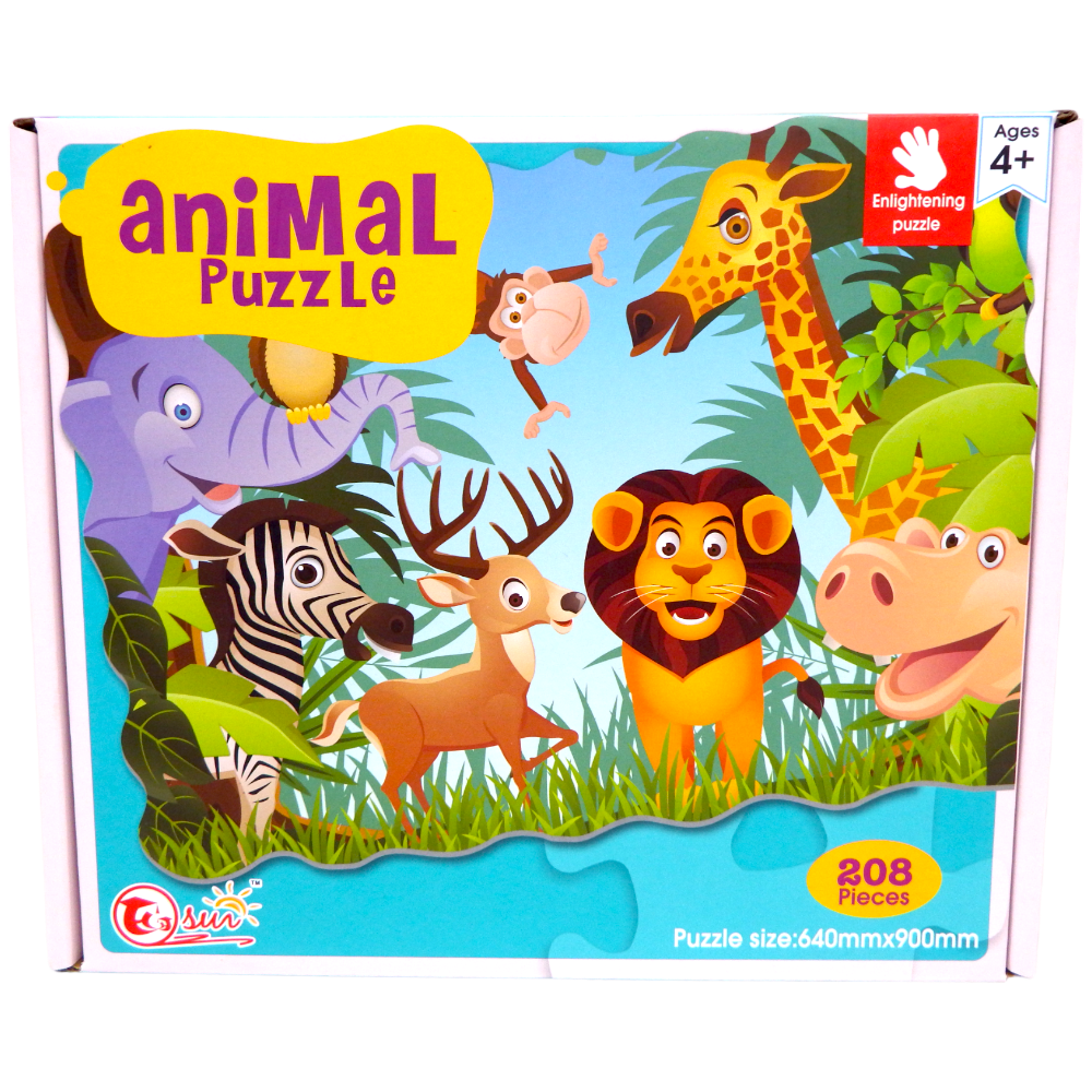 Puzzle Animal 64x90 cm 208 pcs Sun