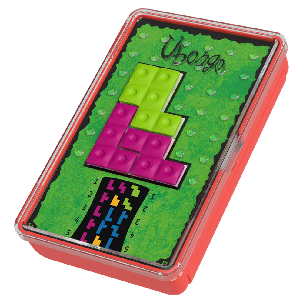 THAMES & KOSMOS Ubongo The Brain Game To Go | Fast-Paced, Addictive, and Easy-to-Learn | Convenient Self Contained Carrying Case | Solo Geometric Puzzle Game | for Ages 8 and Up 