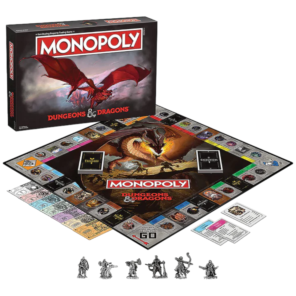Hasbro Gaming Monopoly Dungeons & Dragons Board Game For Families and Kids Ages 12+ and Up, 2-6 Players