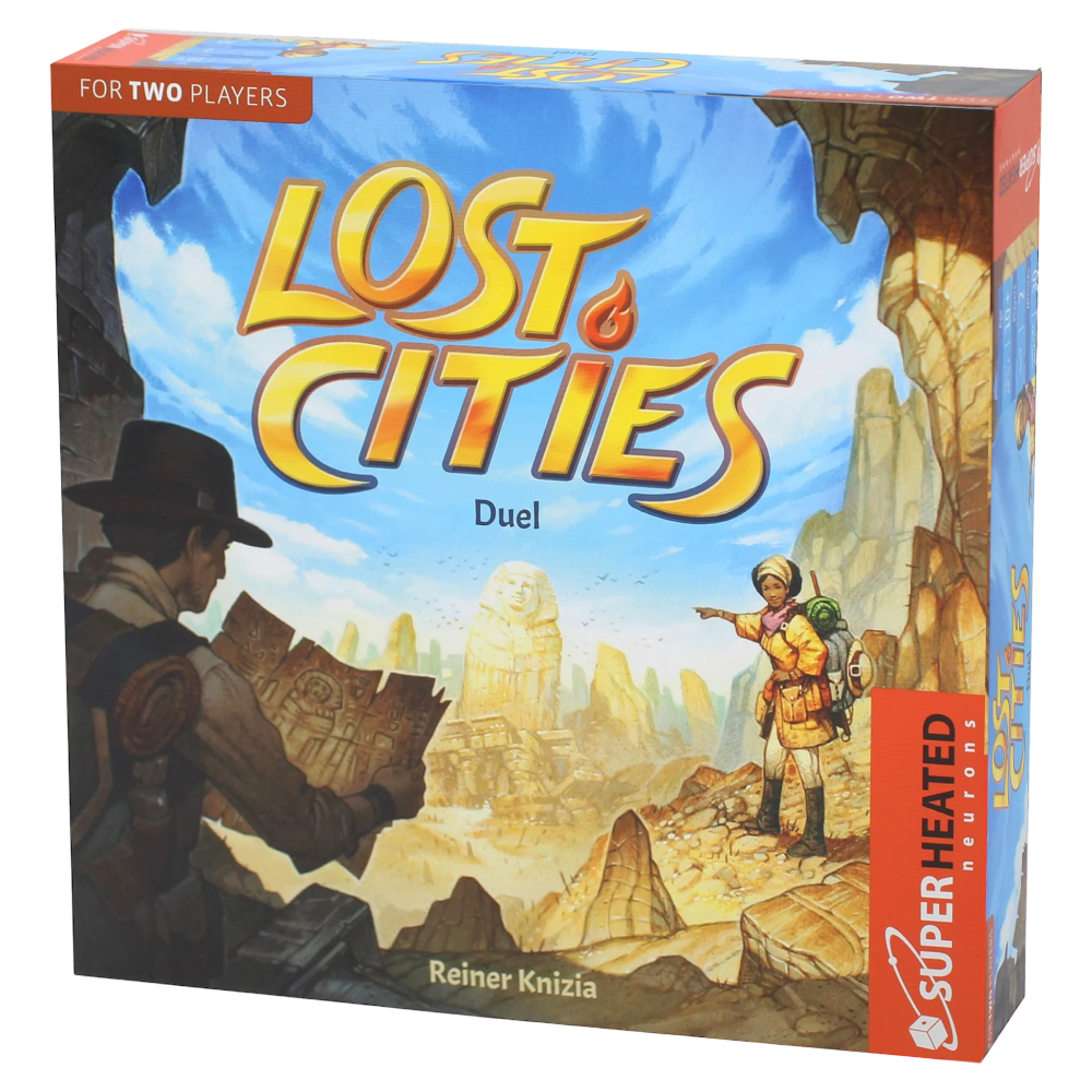 THAMES & KOSMOS Super Heated Neurons Lost Cities Duel | 2 Players - Card Game | Official Version | English And Arabic Language | Family Game For Ages 10+ | Board Game - Strategy, Original - Made In Germany