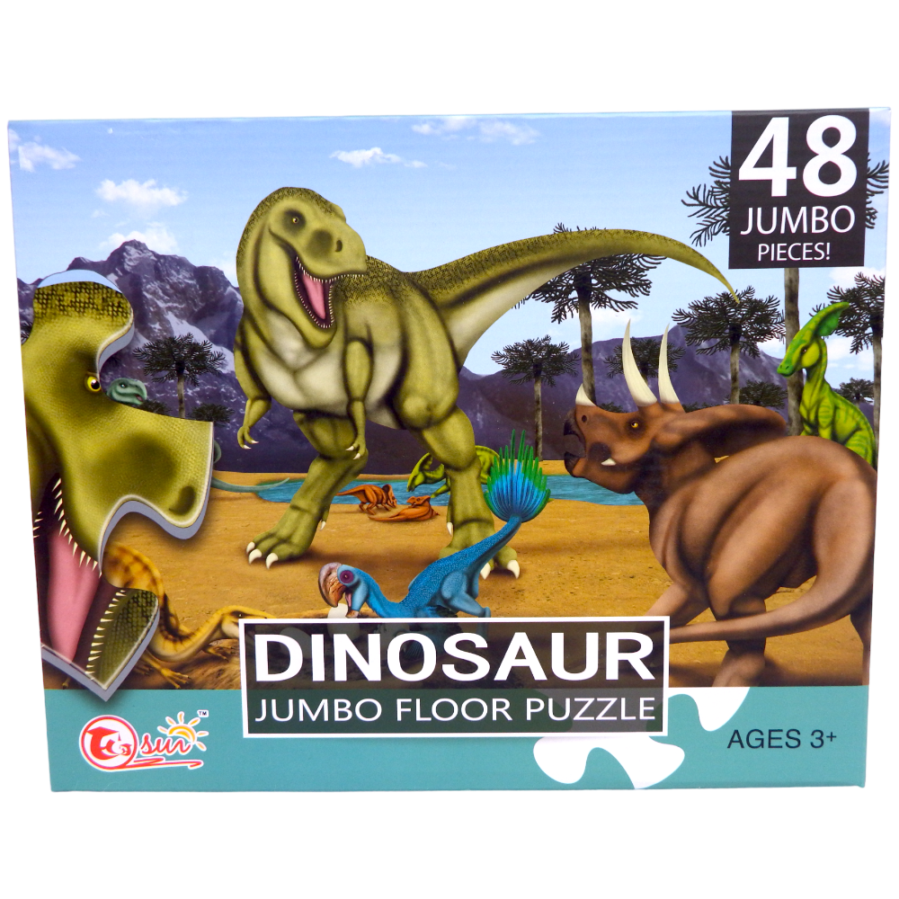 Puzzle Dinosaur 90x60 cm 48 Jumbo pcs Sun